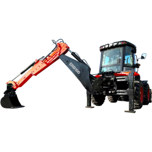 EVERUN Customize ERB100 2500kg epa 4/euro 5 engine front compact traktor 4*4 excavator mini backhoe loader