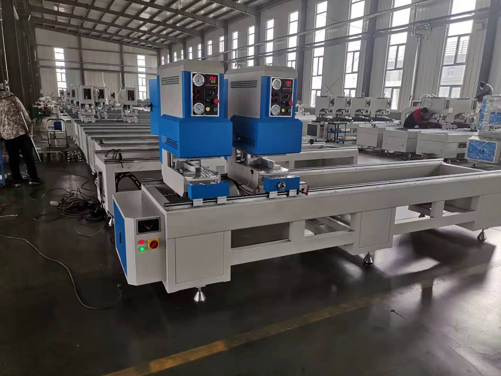 High Speed Double Head  Welding Machine for PVC Profile Window and Doors