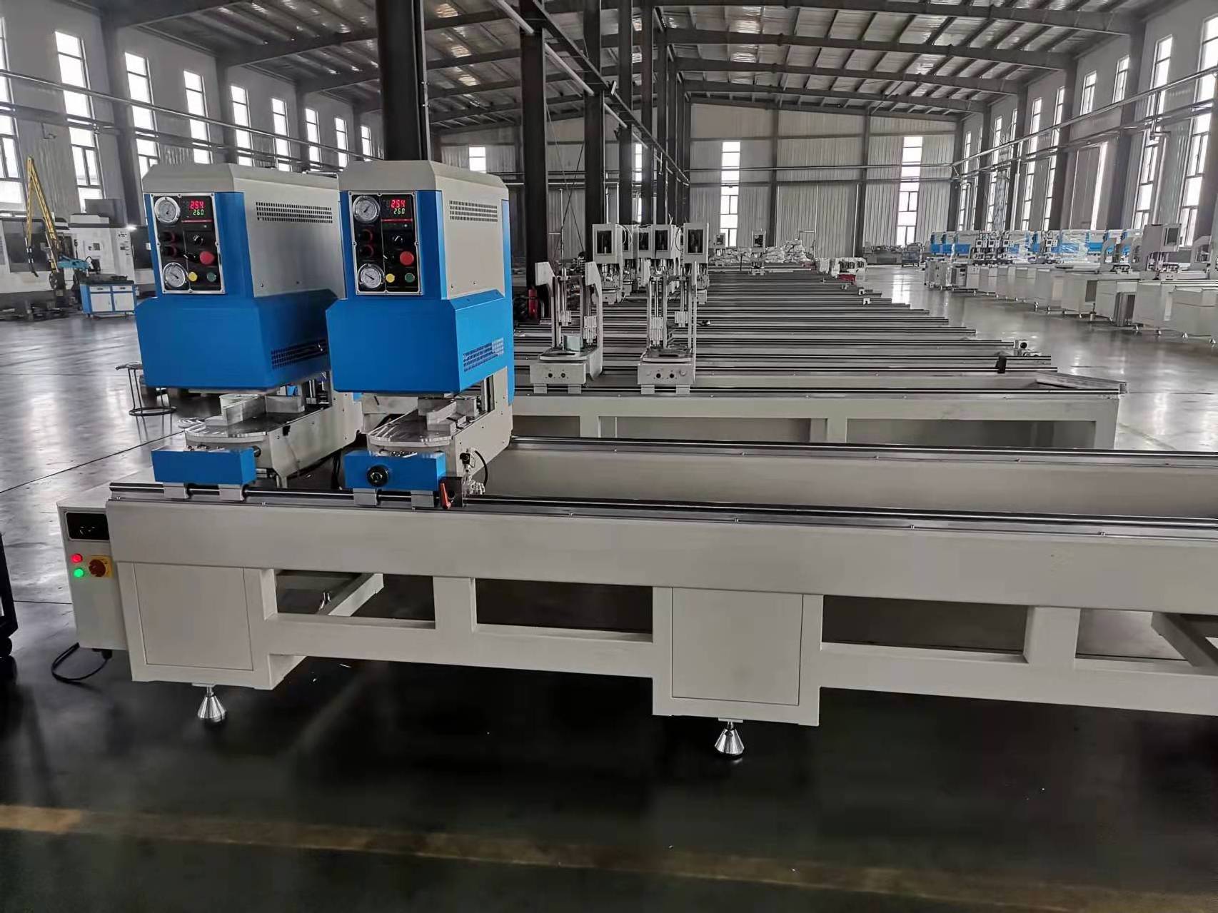 High Speed Double Head  Welding Machine for PVC Profile Window and Doors