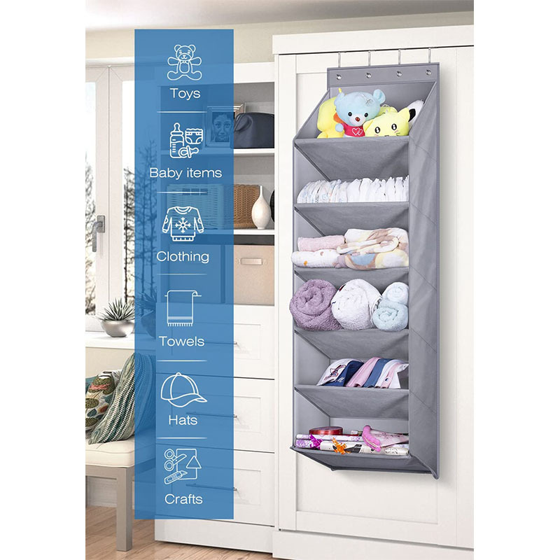 Large Fabric Over The Door Shoe Organizer with Deep Pockets Hanging Shoe Rack Storage for Home