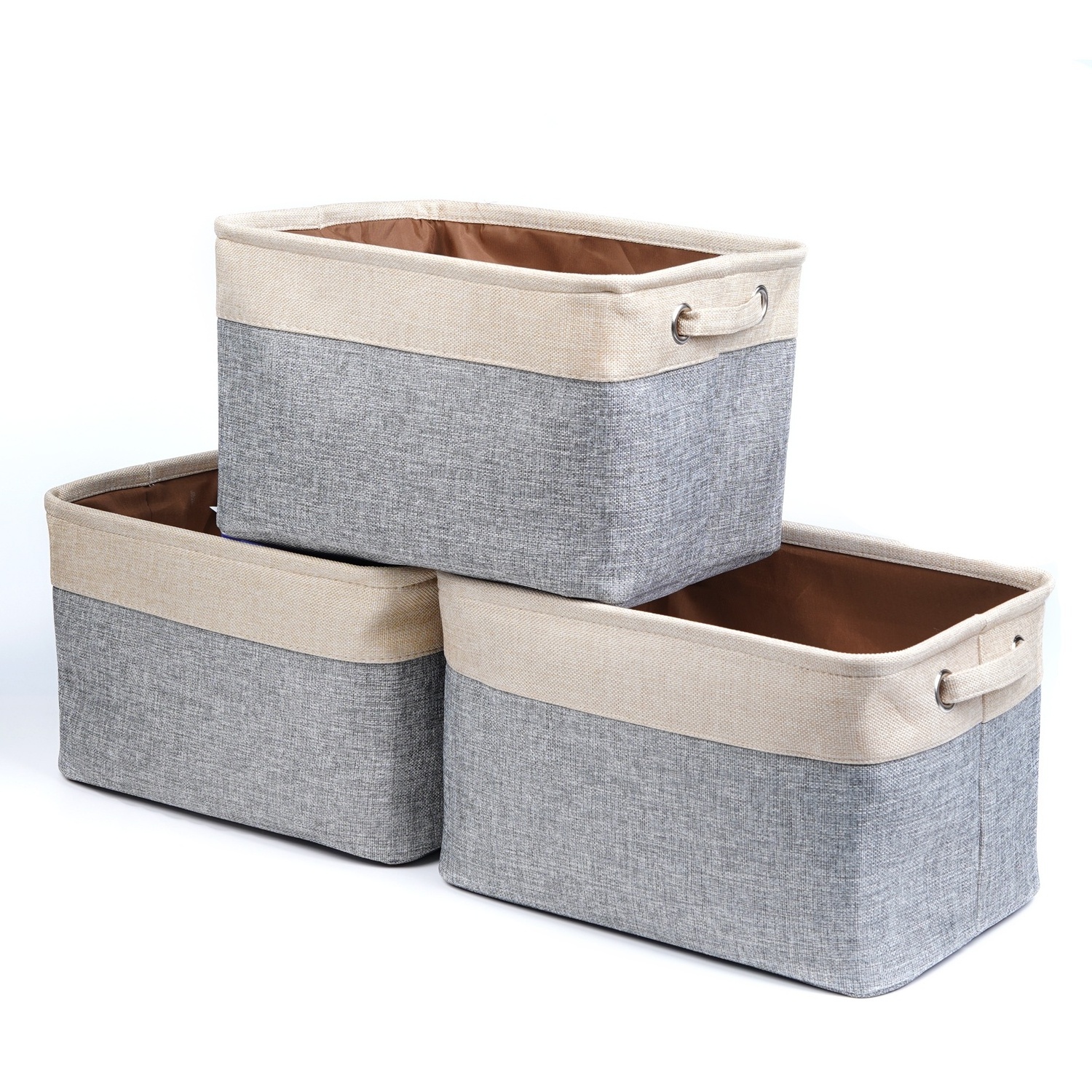 Storage Basket  Fabric Storage Organizer Cube, Closet Bins with Handle, Home and Office Box Organizer