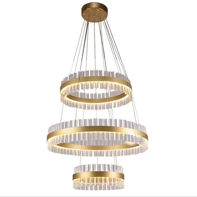 View larger image Add to Compare  Share Light Luxury Crystal Living Room Lamp Simple Atmosphere Villa Chandelier Bedroom