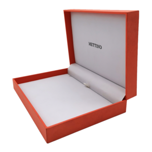 High Quality Luxury Orange Pendant Boxes Custom Logo For Packaging