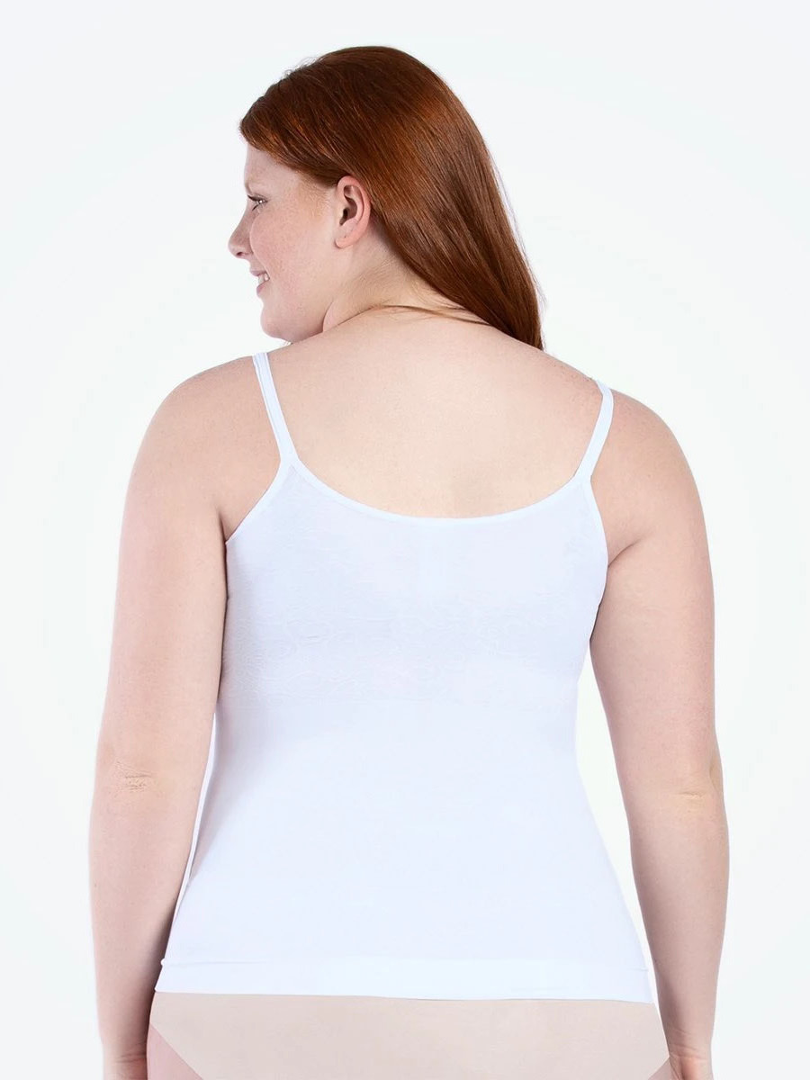 Plus size busty women seamless cami shaper as seen on TV Incredibly Smoothing Layering Camisole as Comfortable as Second Skin