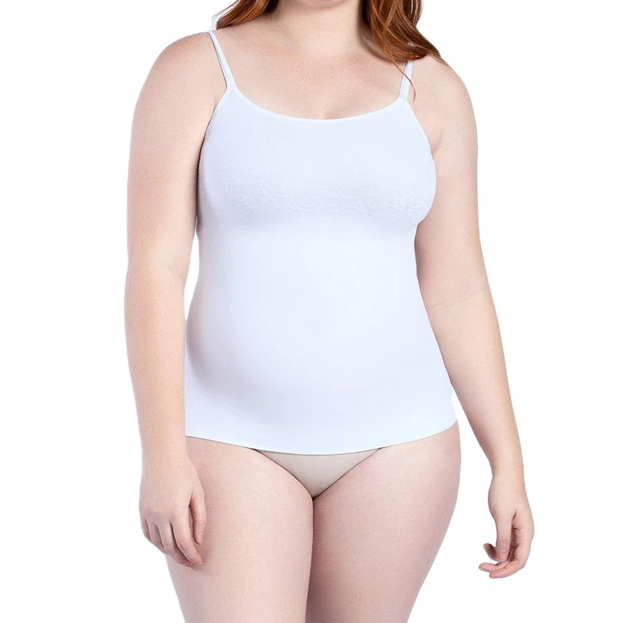 Plus size busty women seamless cami shaper as seen on TV Incredibly Smoothing Layering Camisole as Comfortable as Second Skin