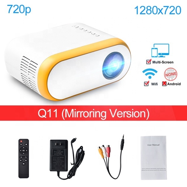 Touyinger  Q11 720P Beamer 2022 New upgraded Portable Home theater Travel Camping Mini Projetor for Outdoor Movie Night