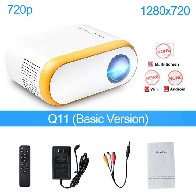 Touyinger  Q11 720P Beamer 2022 New upgraded Portable Home theater Travel Camping Mini Projetor for Outdoor Movie Night