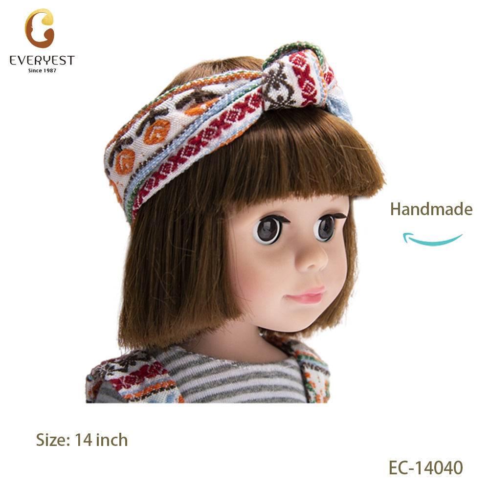 Everyest New Fashion 14inch Vinyl Doll Wholesale High Quality Beautiful American style girl Baby Doll