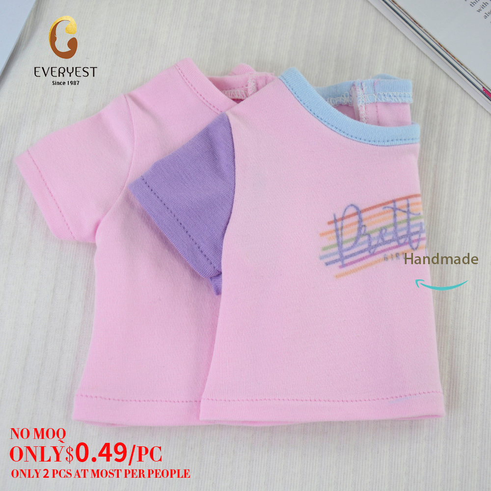 March Expo fast delivery girls american 18 inch doll clothes soft cotton pink T-shirt kids toys doll accessories on sale