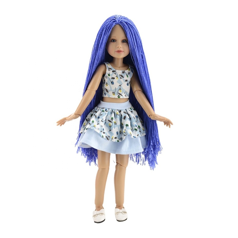 braid hair style 18 inch 45 cm body ball jointed doll bjd  fashion doll for sale