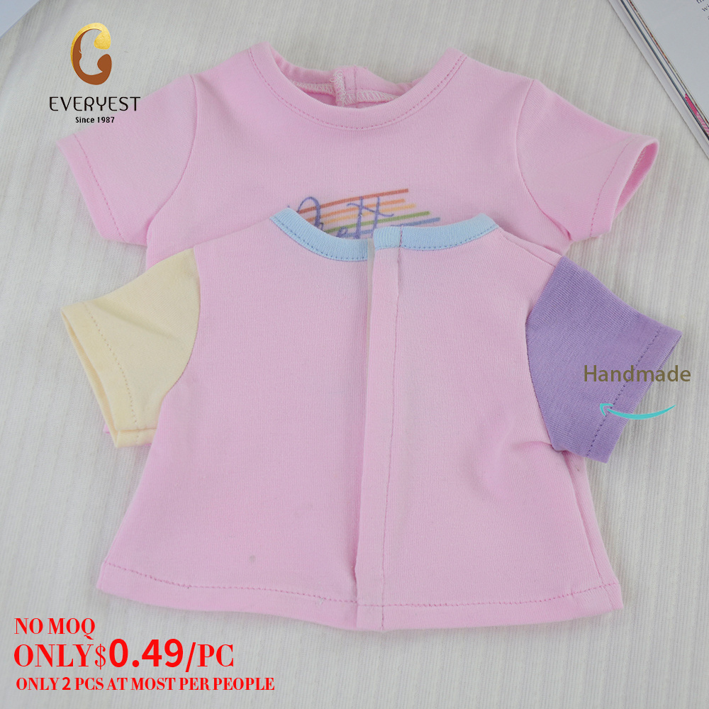 March Expo fast delivery girls american 18 inch doll clothes soft cotton pink T-shirt kids toys doll accessories on sale