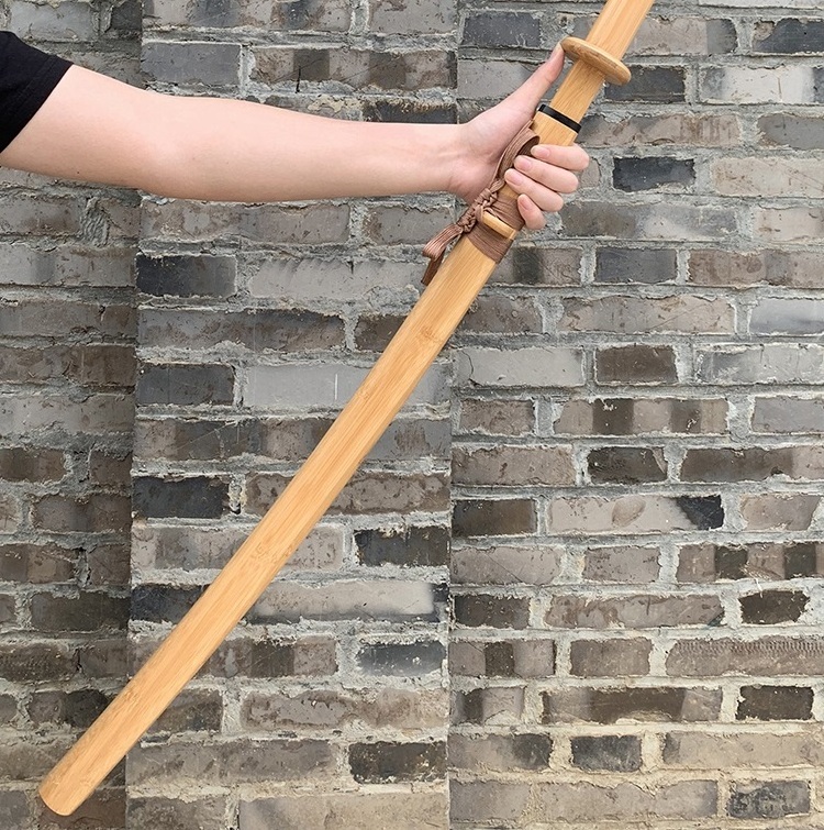 High Quality Hardwood Katana Bokken Sword for Training Wooden Sword with Saya for Kung Fu and Kendo Martial Arts