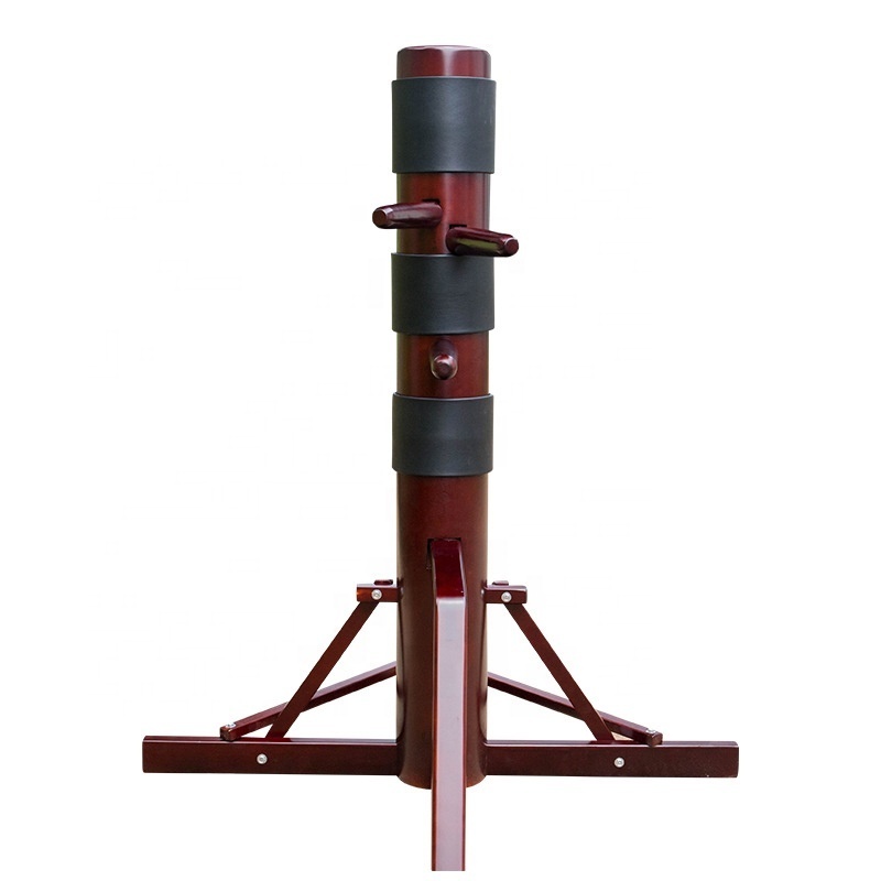 Tripod Style Wooden Muk Jong Dummy for Wing Chun and Wing Tsun Kung Fu Martial Arts Training