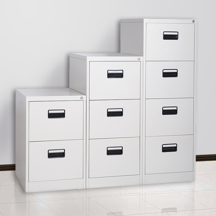 Vertical data filing cabinet metal drawer type sliding office filing cabinet with lock