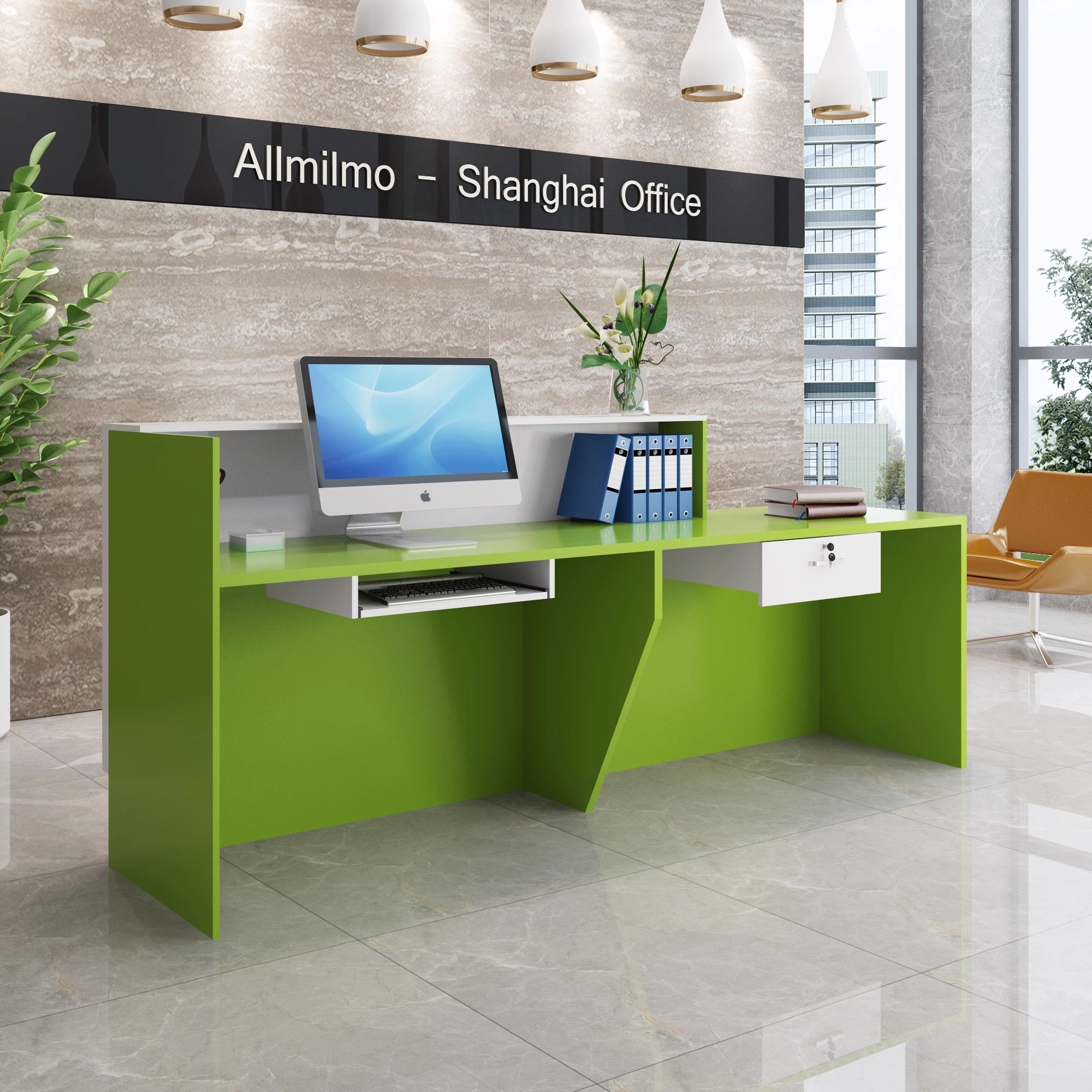 spa business office pink hotel office modern front desk reception counter beauty salon for retail store design hospital desks