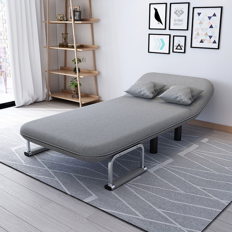 Foldable fabric sofa bed multifunctional stretchable leisure sofa chair with armrest lazy sofa