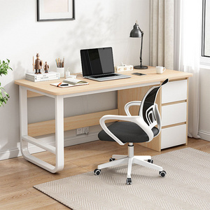 Simple modern desk home student bedroom writing desk office employee single computer desk  with storage drawer