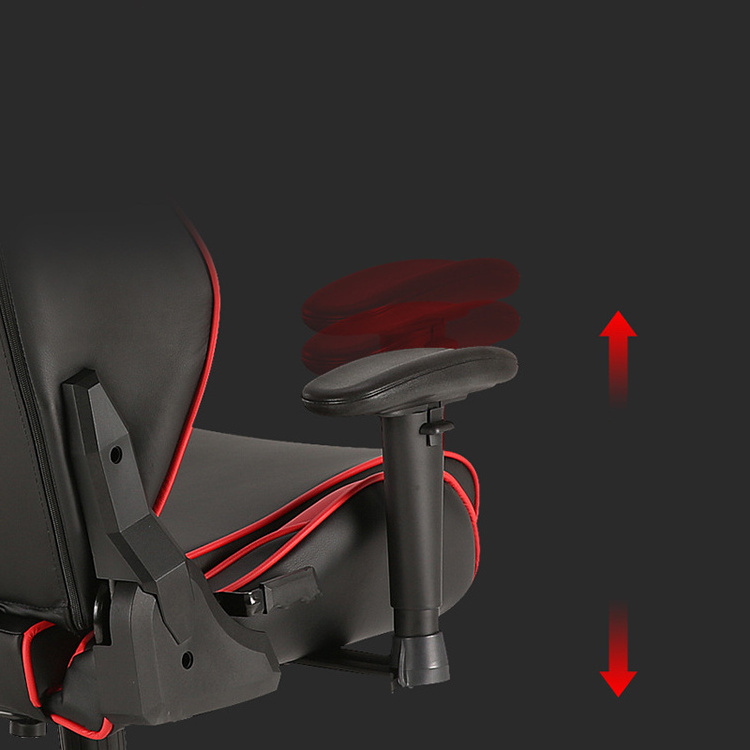 Manufacturer hot selling e-sports gaming chair adjustable backrest lift swivel chair comfortable cushion lumbar support