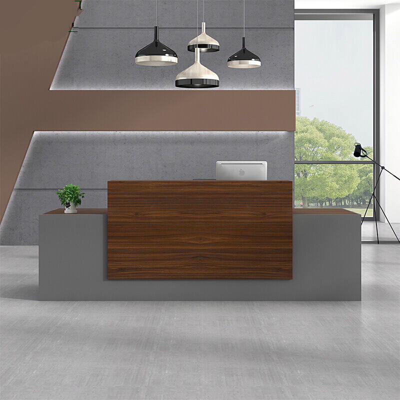 Company reception desk simple and modern design consultation welcome cashier office front desk desk