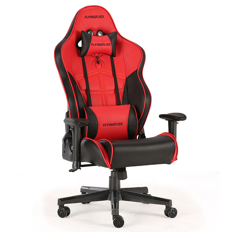 Manufacturer hot selling e-sports gaming chair adjustable backrest lift swivel chair comfortable cushion lumbar support