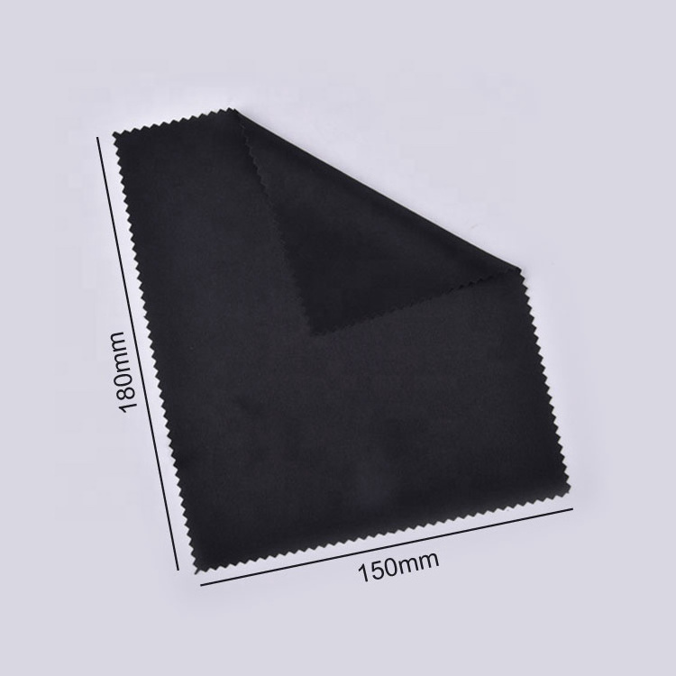 Custom Logo printed Microfiber Eyeglasses Lens Cleaning Cloth, White Black Glasses Cleaning Cloth