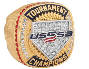 Award custom Steel mold youth softball baseball Tournament championship rings