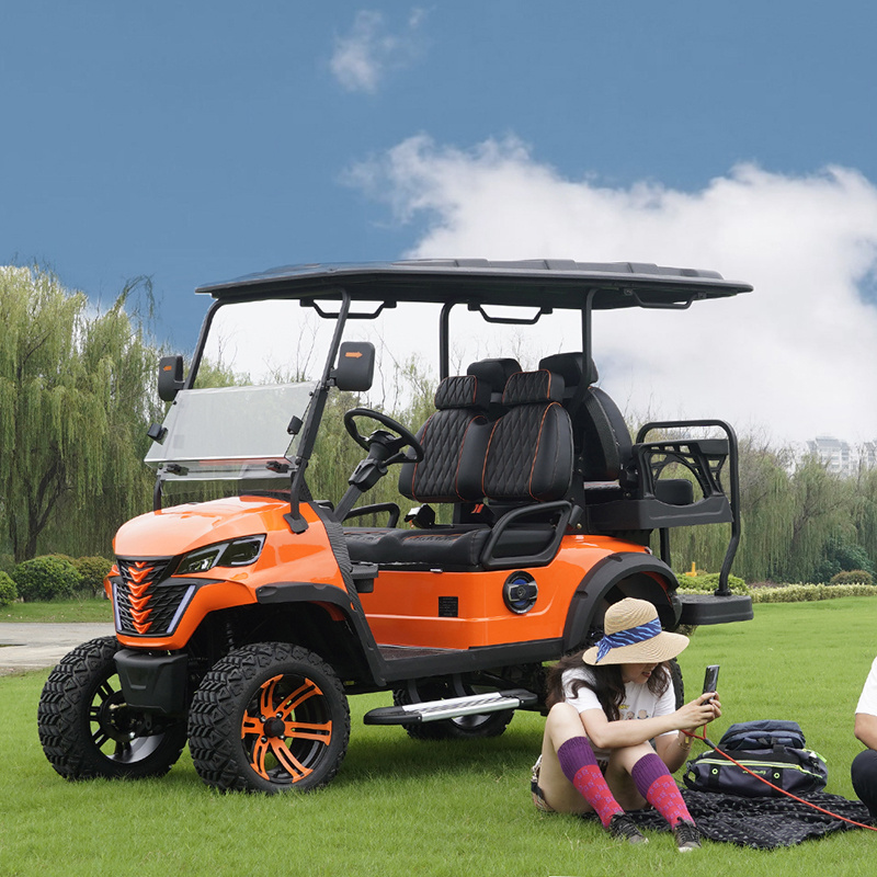 Trustworthy Supplier Jeep Electric 4 Seater Minibus Club Car Golf Cart With Lithium Battery