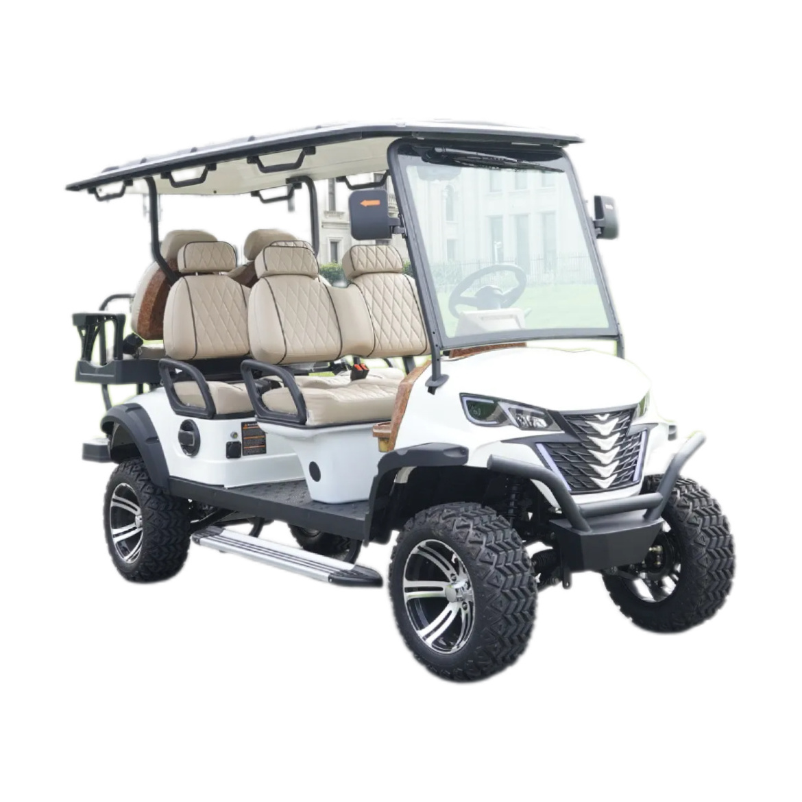 6 Seater Forward Facing Electric Motor Driving Rear Axle 4 Wheel Electric Club Car Golf Cart For Sale