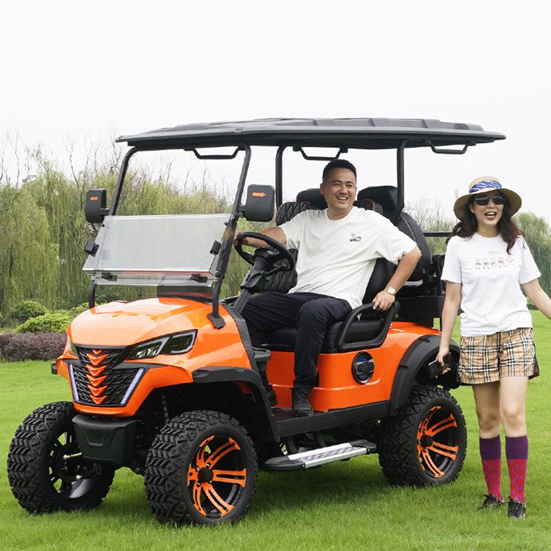 Trustworthy Supplier Jeep Electric 4 Seater Minibus Club Car Golf Cart With Lithium Battery