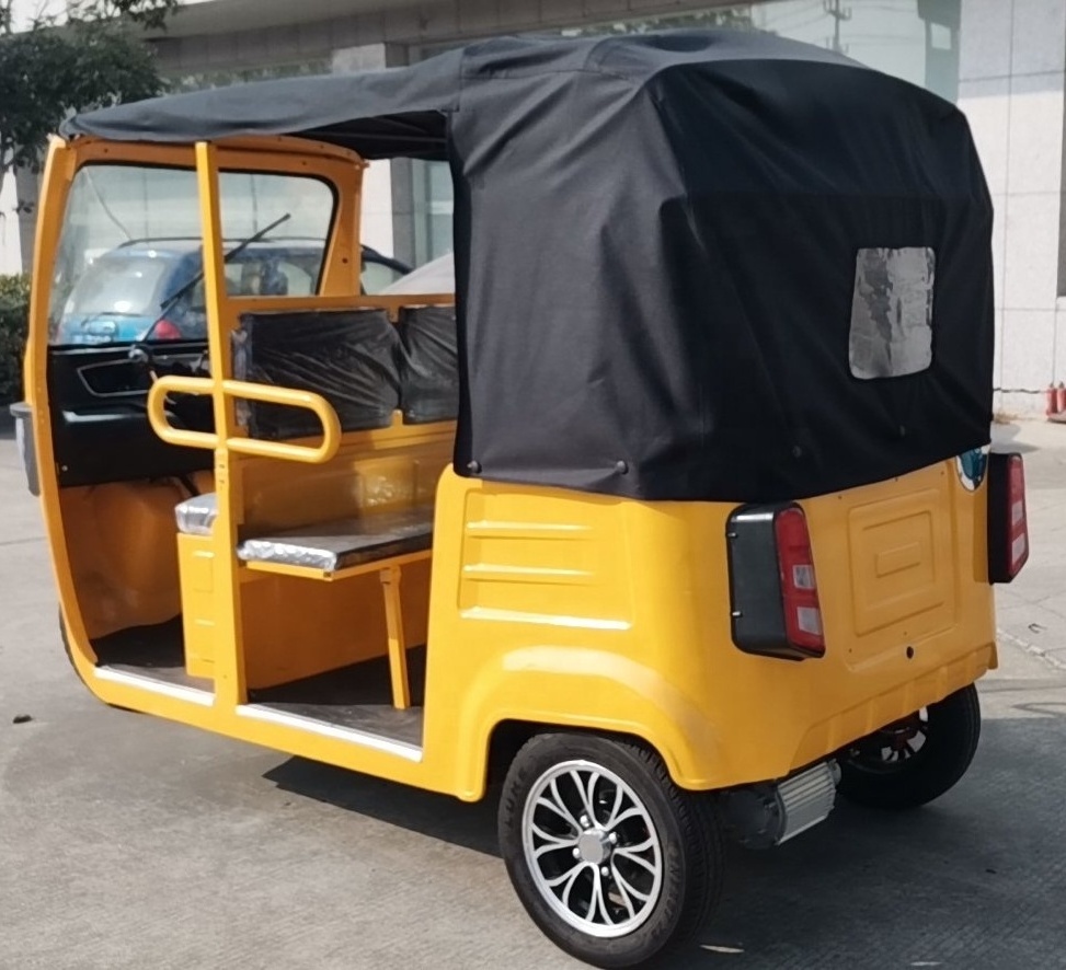 3 Seats Bajaj Passenger Tricycle 5 Seats Taxi Tricycle 1000W e-tricycles