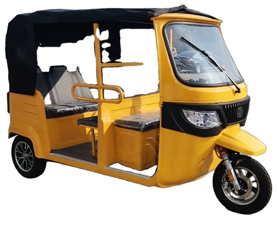 3 Seats Bajaj Passenger Tricycle 5 Seats Taxi Tricycle 1000W e-tricycles