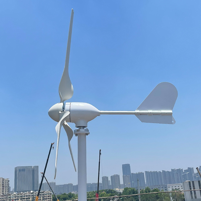 500W 800W Wind Turbine Generator 12V 24V 48V With MPPT Charge Controller Power Magnetic Dynamo Free Energy Windmill Home Use