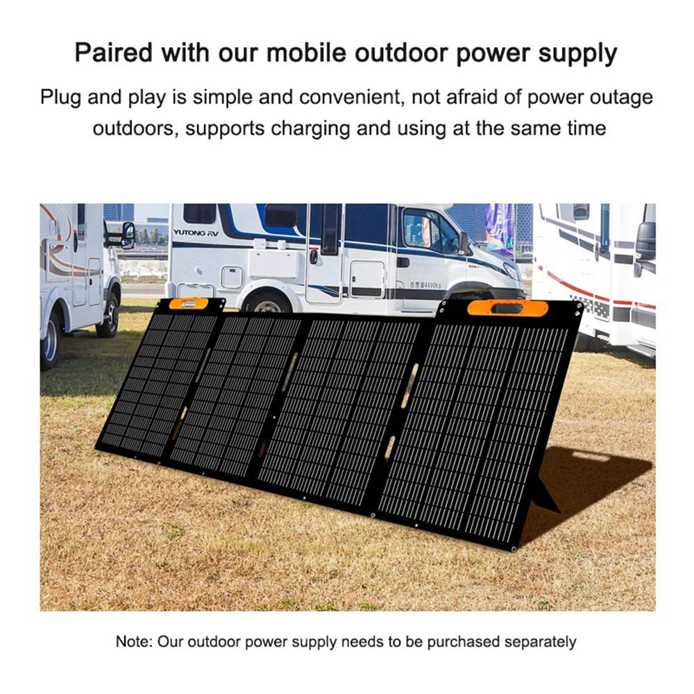 Outdoor Sunpower Foldable Solar Panel Cells 100W 200W 400W 500W USB Portable Solar Charger Battery for Traveling Camping Hiking