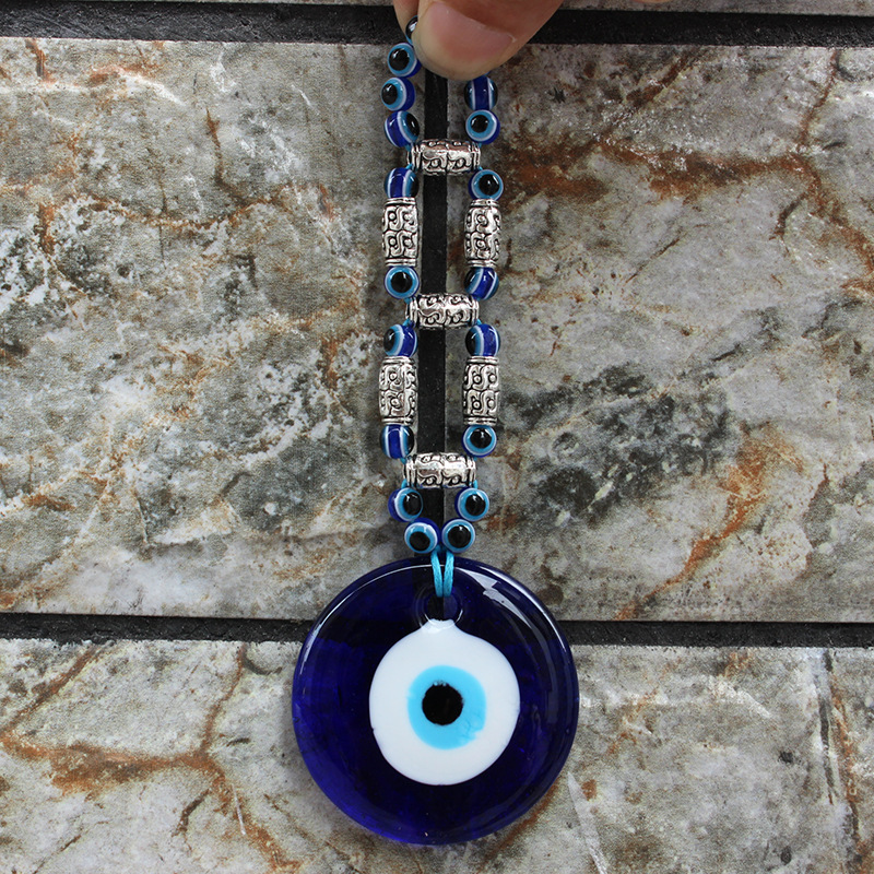 Personalized Mediterranean Craft Souvenirs Turkish Nazar Blue  Evil Eye Glasses Gift Perfect for Handbag/Car/Desk Decoration