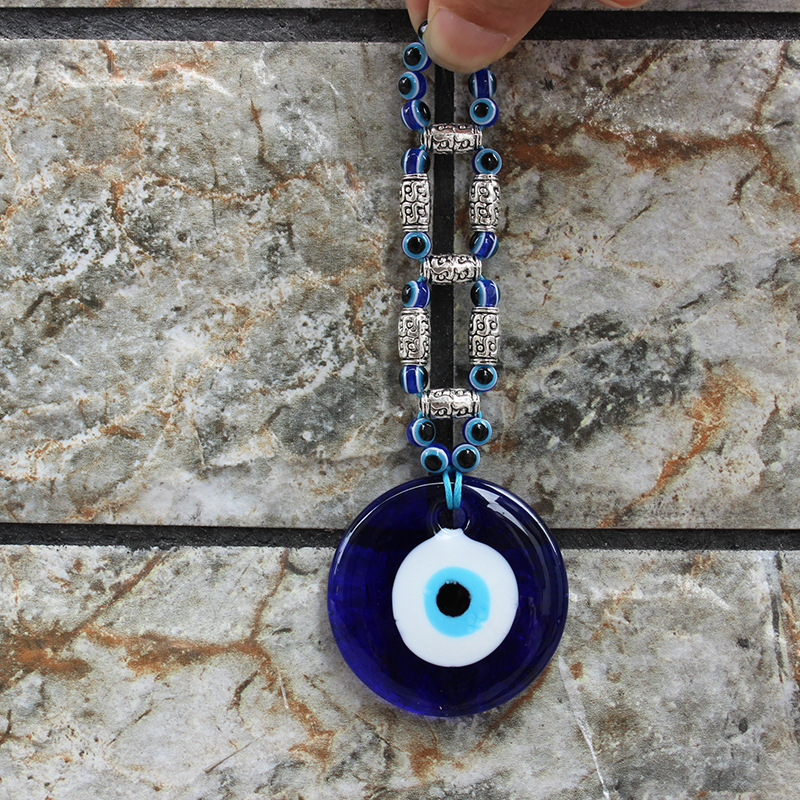 Personalized Mediterranean Craft Souvenirs Turkish Nazar Blue  Evil Eye Glasses Gift Perfect for Handbag/Car/Desk Decoration