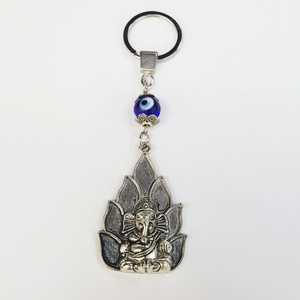 Kirsite Metal CraftsHindu God Ganapati Small Ganesha Lord Laxmi Ganesh Ldol Statue Ganesha Evil Eye Keychain