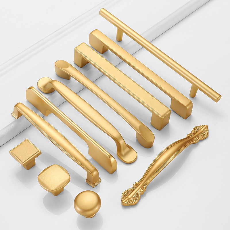 Gold  modern cabinet pulls gold knobs for cabinets and drawers closet door knobs cabinet door knobs