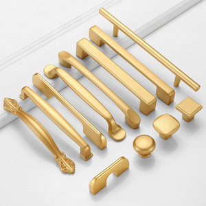 Gold  modern cabinet pulls gold knobs for cabinets and drawers closet door knobs cabinet door knobs