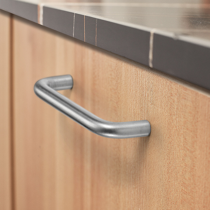 Stainless steel cabinet door handle solid thickened wardrobe drawer bow handle