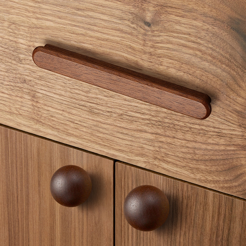 Wood Cabinet Door Handles Knobs Drawer Knobs Stylish Beech Wood Furniture Handle and Knob Bedroom Kitchen Cabinet Hardware