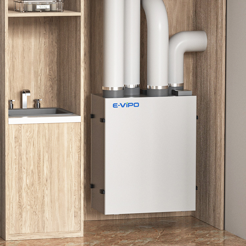 CO2 RH Sensor HRV Heat Recovery Ventilation Unit Air Recuperater Energy Saving Mechanical Controlled MVHR Ventilation