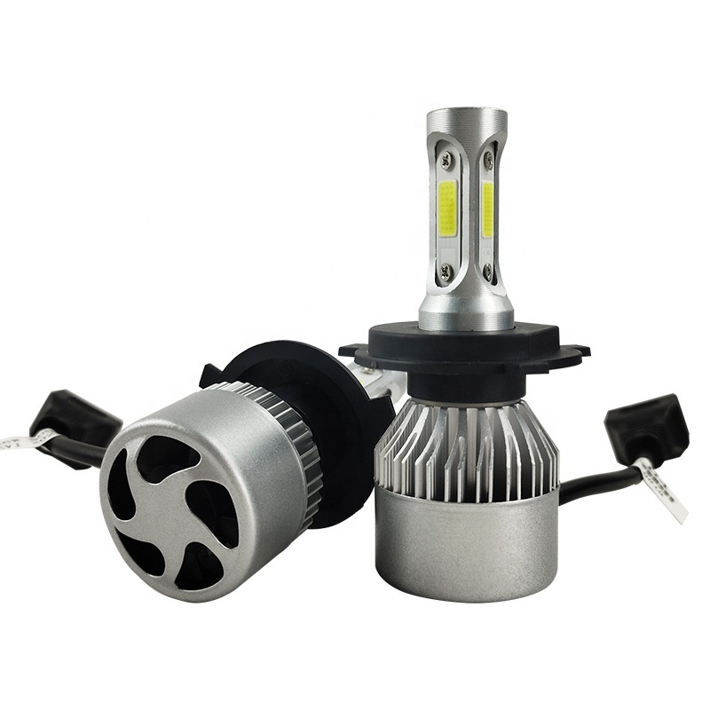 auto lighting system Car Auto Headlight COB Led Car headlight S2 H4 LED Headlight Bulbs 36W 3800LM