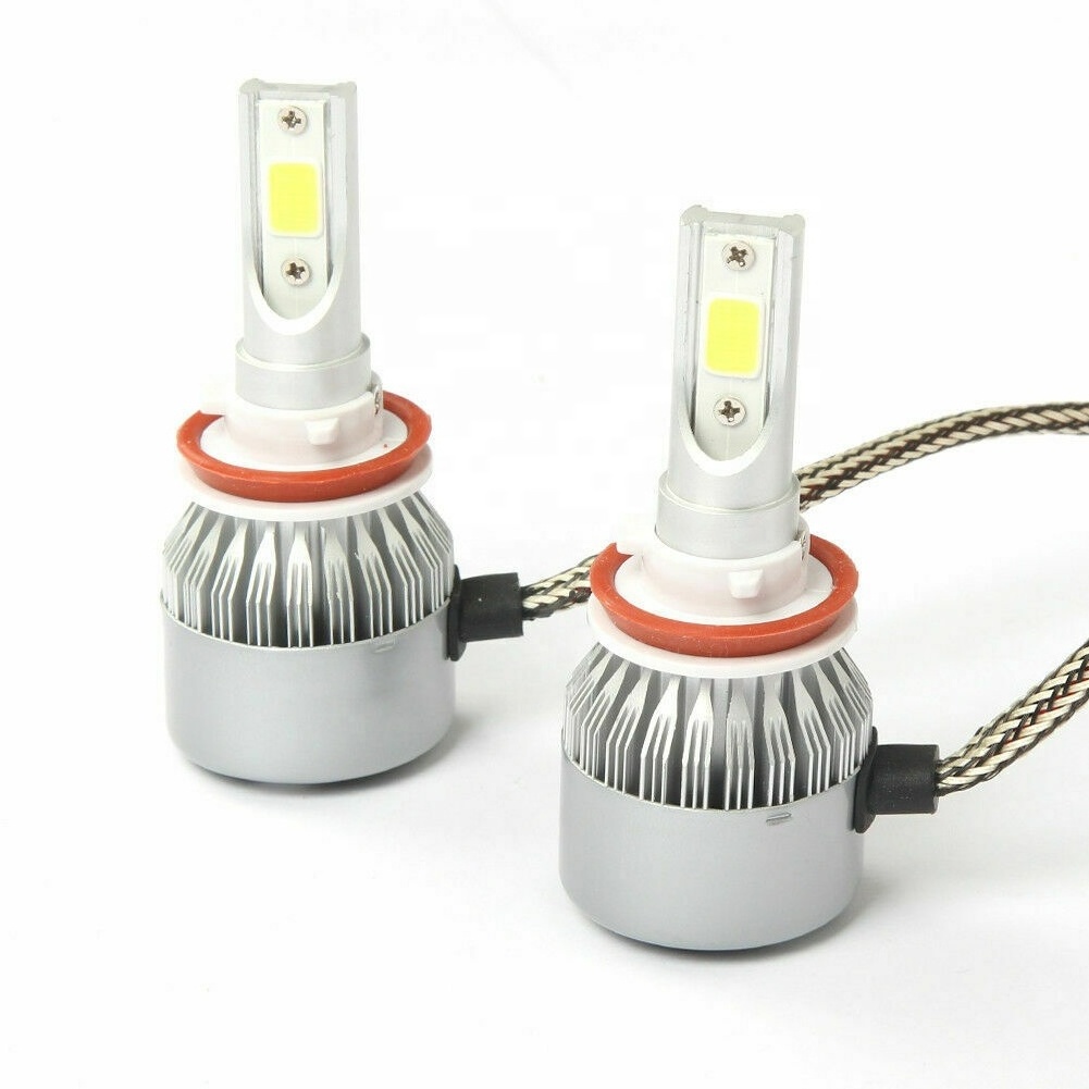 36W 8000LM 6000K HB3 HB4 880 H11 H7 H13 9005 9006 High power chip C6 LED Headlight Bulbs