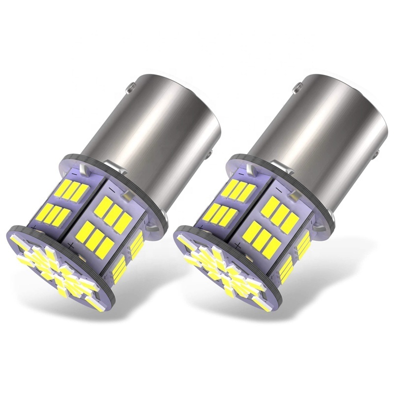 BA15S 1156 BAY15D 1157 Car Tail Stop Brake Light White 6000K 12V 3014 50SMD LED car Interior Bulb