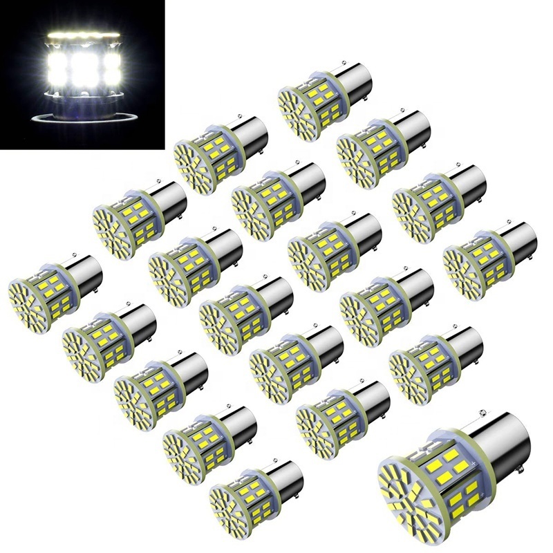 BA15S 1156 BAY15D 1157 Car Tail Stop Brake Light White 6000K 12V 3014 50SMD LED car Interior Bulb