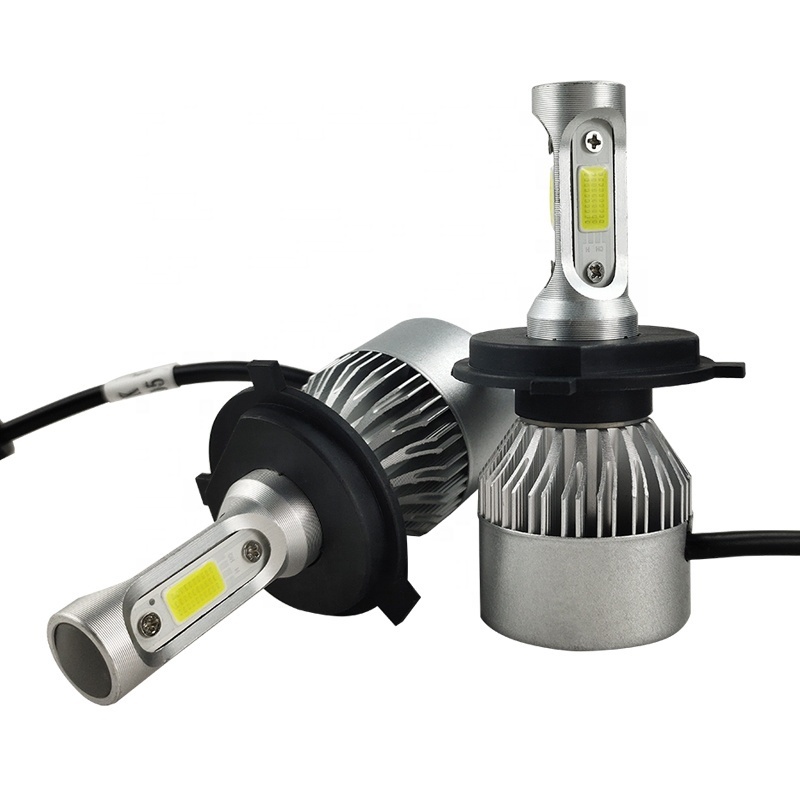 auto lighting system Car Auto Headlight COB Led Car headlight S2 H4 LED Headlight Bulbs 36W 3800LM