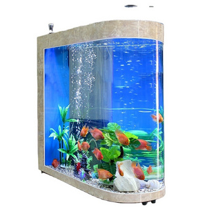 Transparent large acrylic aquariums table fish tank for sale