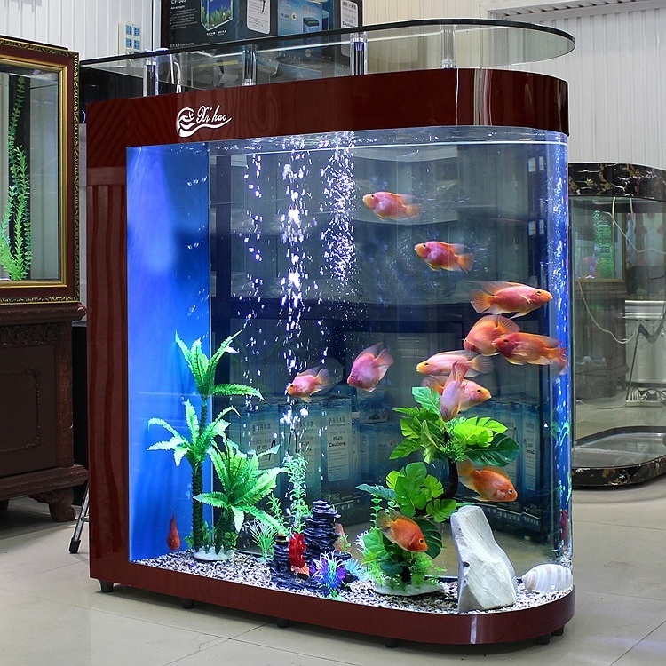 Transparent large acrylic aquariums table fish tank for sale