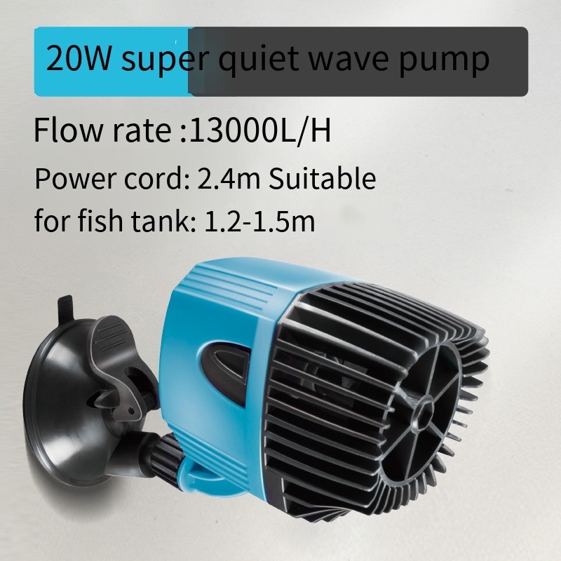 Ultra-quiet and powerful mini aquarium flow pump submersible surf pump double head wave pump