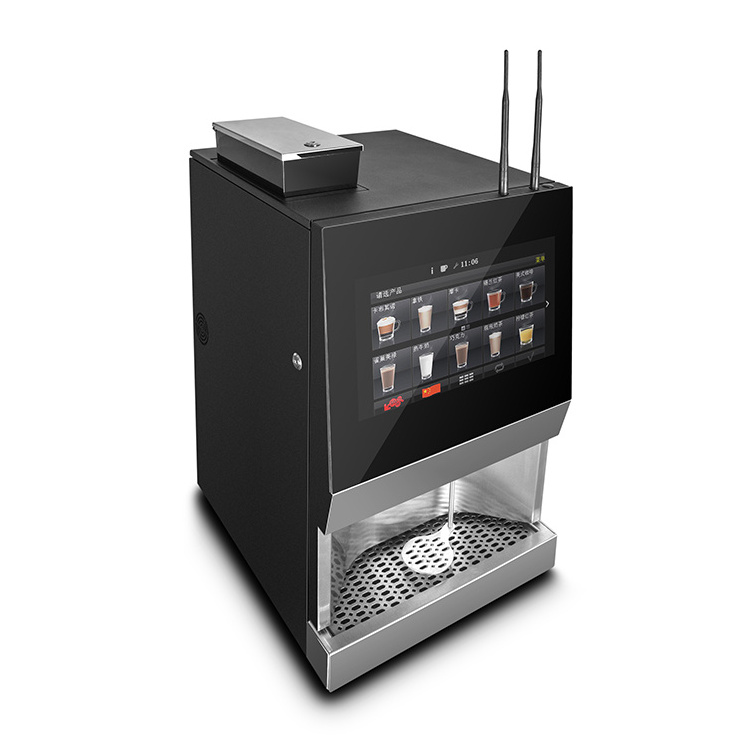 MACAS Hot sale table-top coffee vending machine with 15.6inch touch screen all-in-one automatic espresso coffee machine